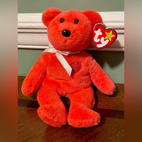 LIMITED RELEASE 30th Anniversary TY Beanie Babies Bones II Valentino II Bongo II - Picture 6 of 8